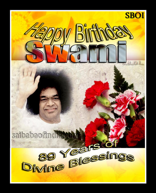 Sri Sathya Sai Baba's 89th Birthday