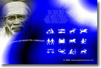 Shirdi Sai - Zodiac signs wallpapers: Download your individual Star sign-Zodiac sign with Sai Baba.