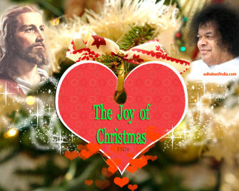 Christmas Wallpapers -sathya sai baba jesus christ