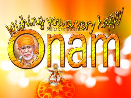 sai baba  Onam Wallpapers