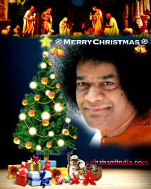 Christmas Wallpapers -sathya sai baba jesus christ