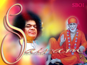 photo of Bhagawan Sri Sathya Sai Baba and shirdi sai baba