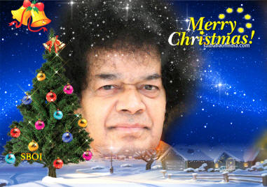 Christmas Wallpapers -sathya sai baba jesus christ