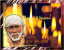 Sai Baba theme Diwali Greeting cards 