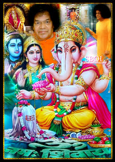 sathya-sai-maharaj-bhagawan-shiva-parvati-ganesha-gods-india-sboi