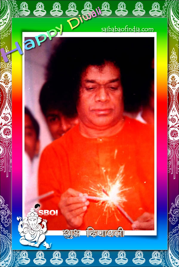 SAI BABA DIWALI GREETING CARDS AND WALLPAPERS