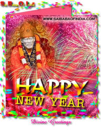 Shirdi sai baba new year wallpapars and greeting cards