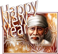 sathya sai baba and Shirdi sai baba new year wallpapars and greeting cards