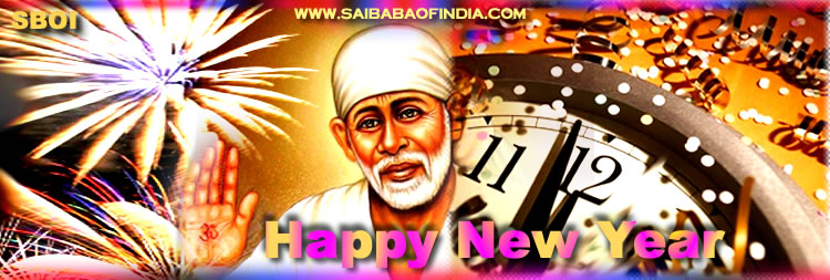 Shirdi sai baba new year wallpapars and greeting cards