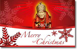 "Christmas blessings- Sri Shirdi Sai Baba"  