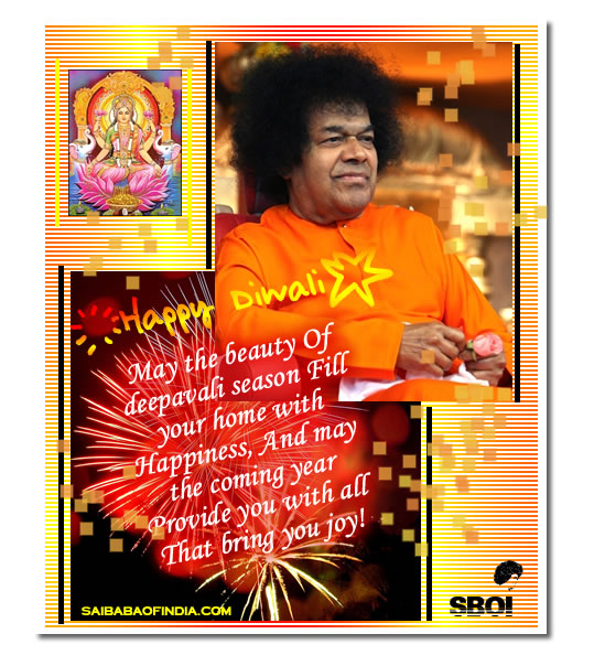 Sai Baba theme Diwali Greeting cards 