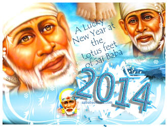 Shirdi sai baba new year wallpapars and greeting cards