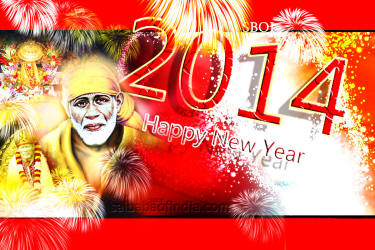 Shirdi sai baba new year wallpapars and greeting cards