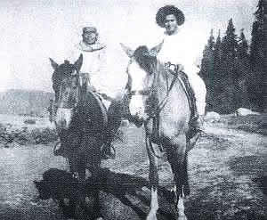 Sai Baba with Kasturi in Kashmir