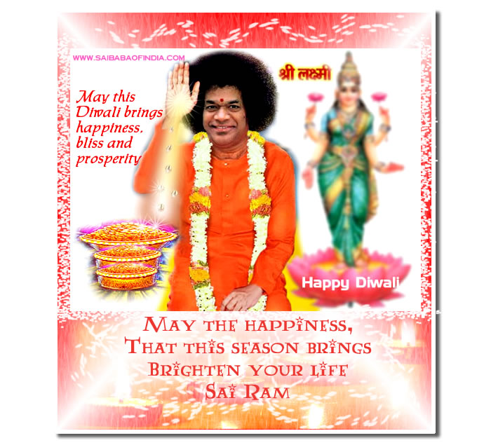 Sai Baba theme Diwali Greeting cards 