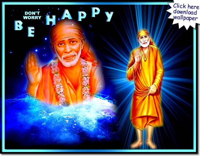 -shirdi-sai-baba-dont-worry-be-happy - wallpaper