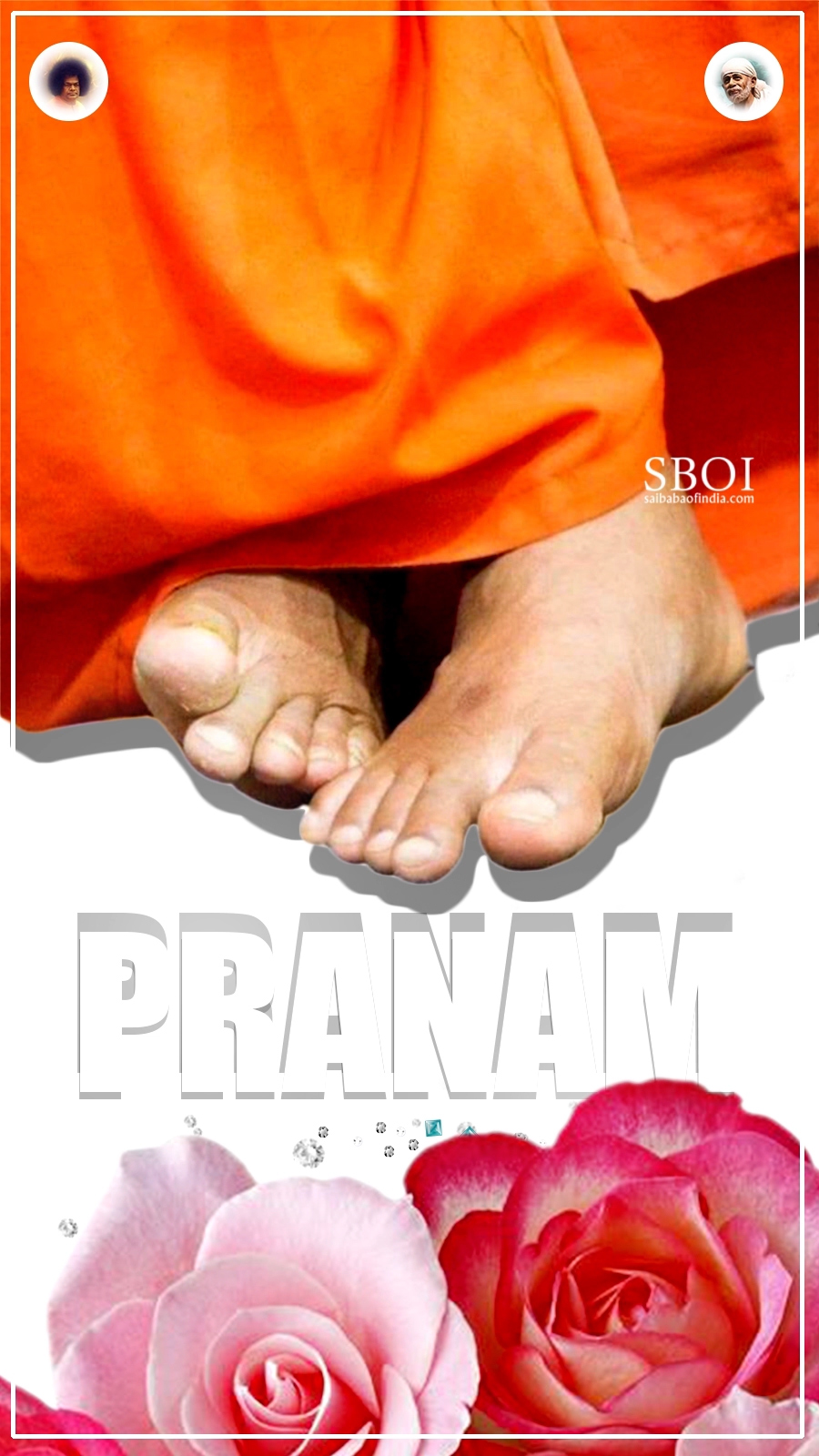 LOTUS FEET OF SATHYA SAI BABA -PRANAM- SBOI -SAIBABAOFINDIA-PICTURES