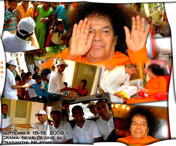 Grama seva  in full swing - Sri Sai Baba